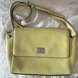 Ralph Lauren Agdon Crossbody Bag Lemon Chiffon